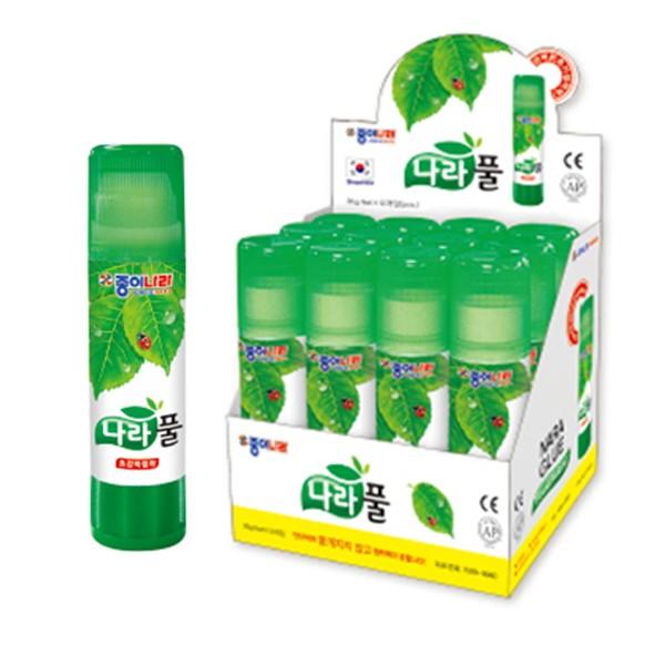 종이나라 뭉개지지 않는 나라풀 고체풀 35g (12개입)
