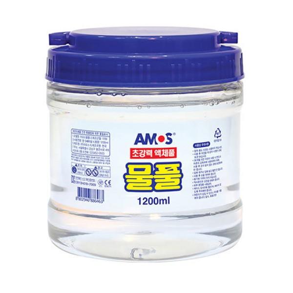 아모스 대용량 초강력 액체 물풀 1200ml