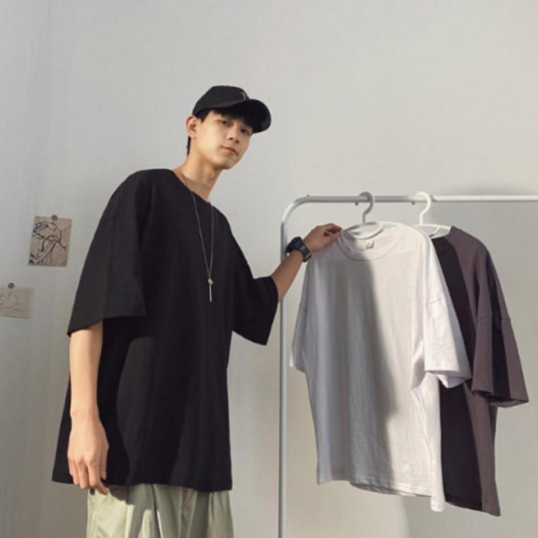 오버핏 반팔 남성 무지 기본 데일리 베이직 심플
