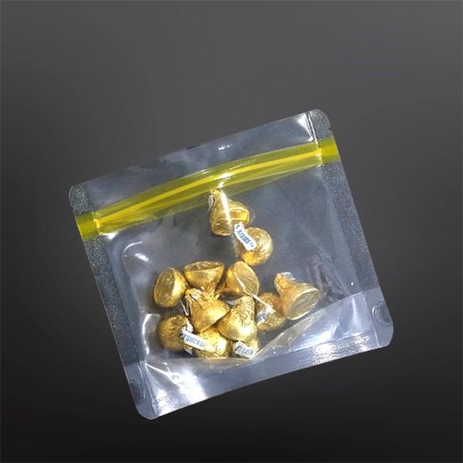 투명 PET 라인 지퍼스탠드 가로형 20X19 밑10cm 100매