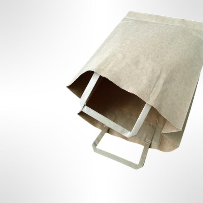 평면손잡이 크라프트 종이백 26X36cm 옆9cm 20매