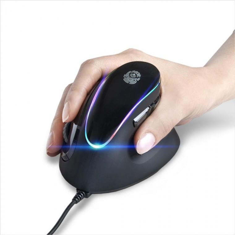 유선 버티컬 마우스 LCi 980 PC 컴퓨터 광마우스 노트북 2500 DPI RGB