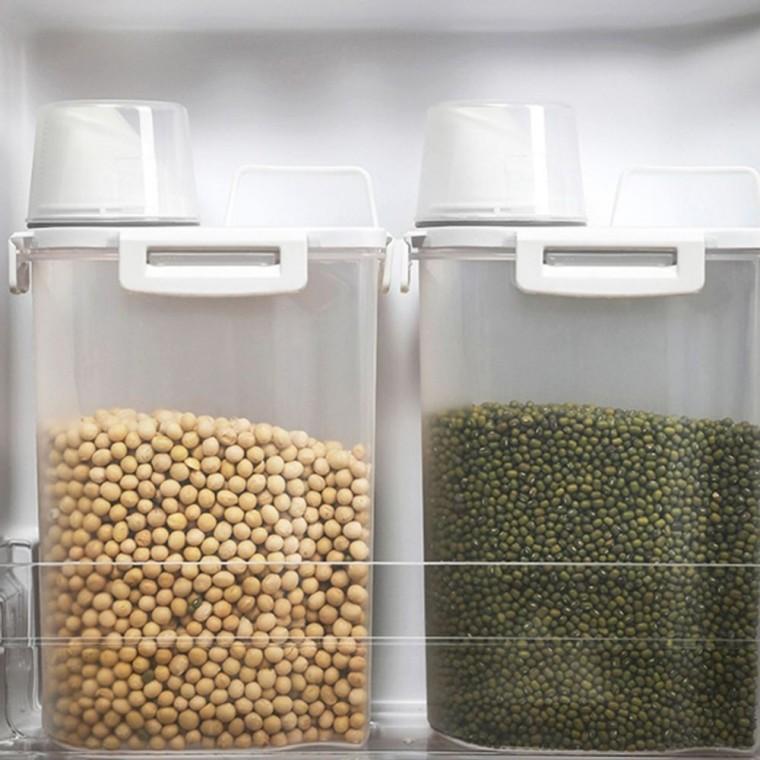 냉장고 냉동실 용기 1.75L 쿠킹홈 밀폐용기 잡곡통