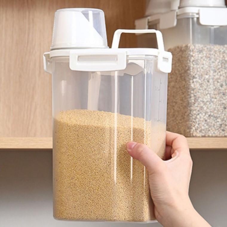 냉장고 냉동실 용기 2.5L 쿠킹홈 밀폐용기 잡곡통