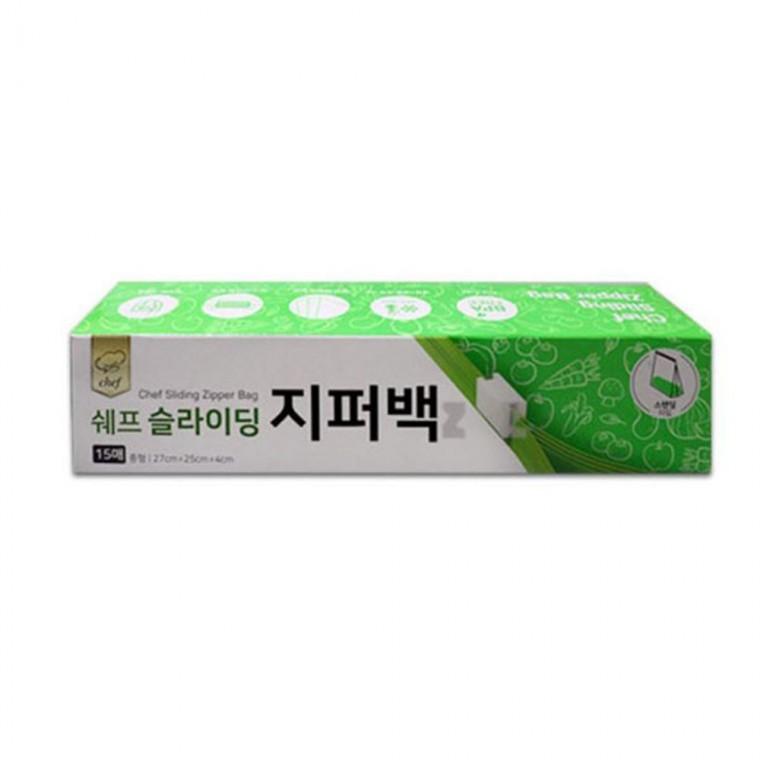 파우치 슬라이딩 주방 위생 봉투 중 쉐프 지퍼백 밀폐