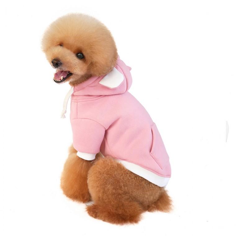 펫이랑 강아지옷 곰돌이 기모 집업S-XL