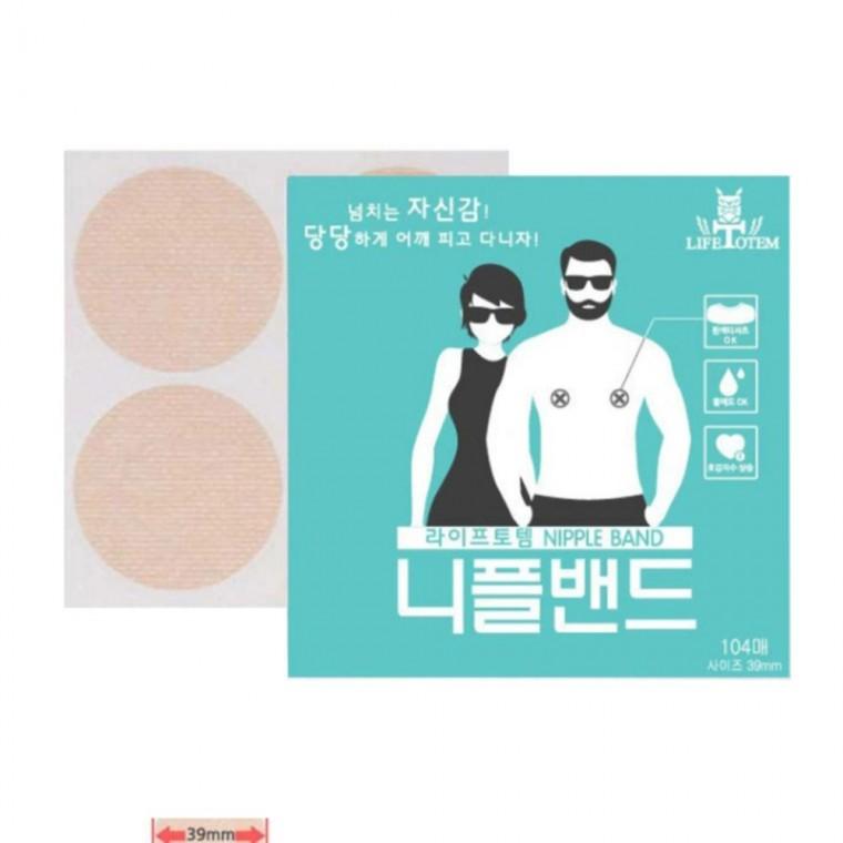 3.9cm 104매 남성 여성 니플 패치 유두 밴드 찌찌 꼭지 패드 스티커 가리개 젓꼭지 커버 남자