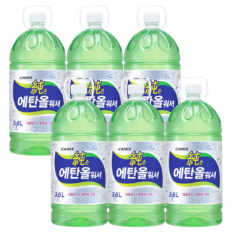 카렉스 발효 순 에탄올 워셔액 3.6L 6개