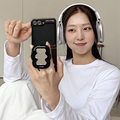 시미 트라이코지 쉐어 웨이브 미러 스마트톡 갤럭시Z플립시리즈 3D곡면하드케이스