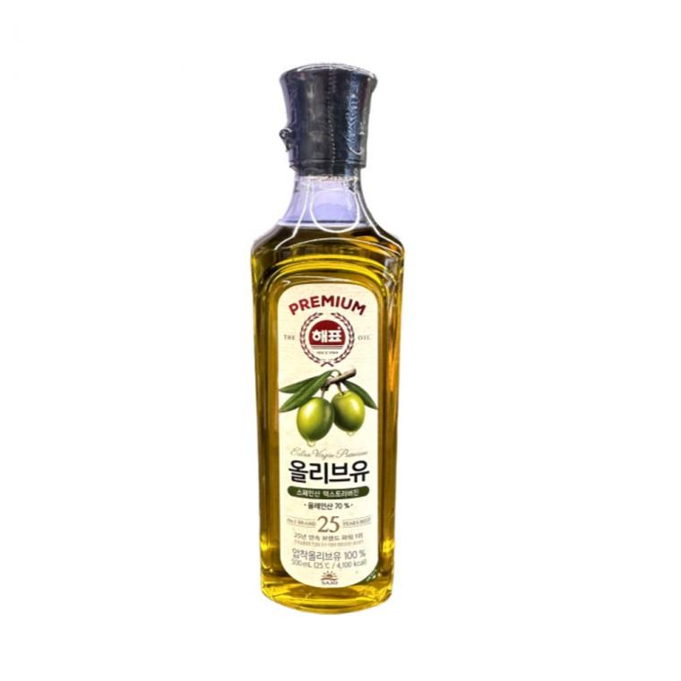 해표 압착 올리브유 500ml 식용유 올리브 오일