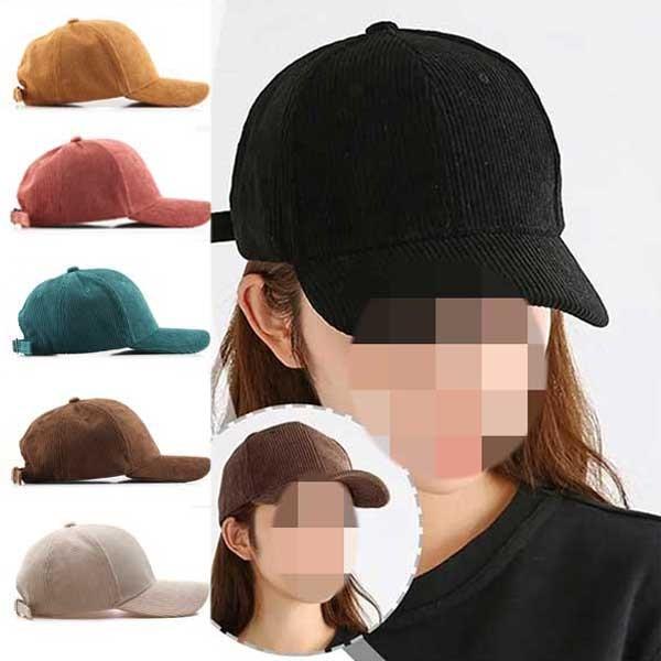 코듀로이 골덴 야구모자 남여공용 커플 볼 캡 모자