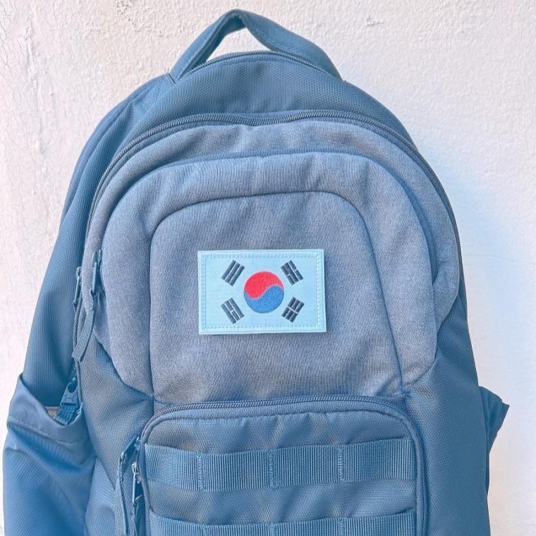 찍찍이 태극기 모양 와펜 자수패치