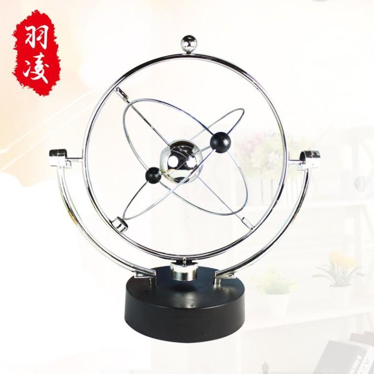 SelM 회전 진자 운동 뉴턴의요람 무한동력 모빌 밸런스볼 금속 장식 궤도