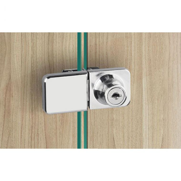 철물가구 열쇠 유리정 잠금장치 자물쇠(72x32mm)