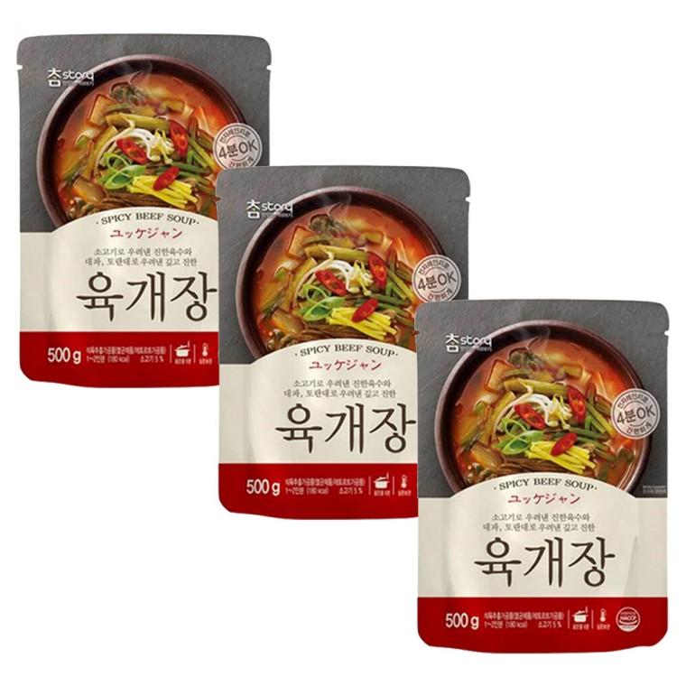 참스토리 육개장 500g 3팩