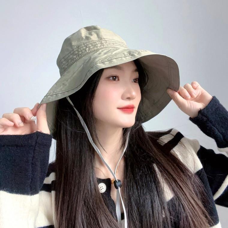 캐주얼 여성용 버킷햇 (연카키) 라이트 벙거지모자