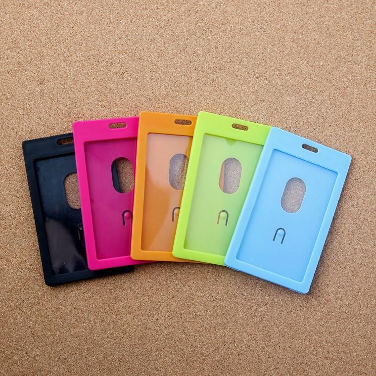 오피문 사원증 명찰 카드 케이스 5p (세로형 랜덤)