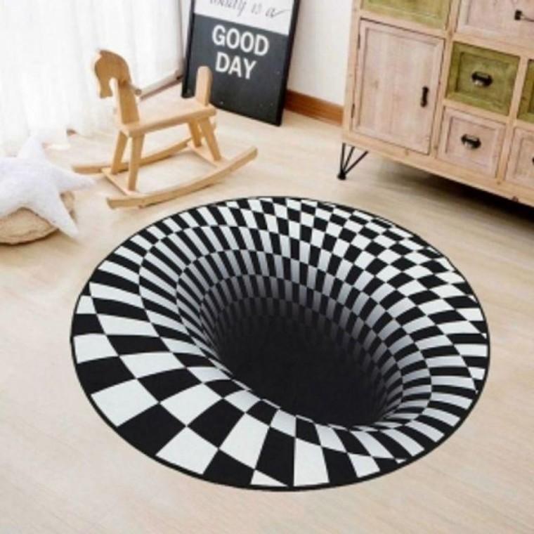트랩존3D입체착시매트(80cm)트릭아트카페트