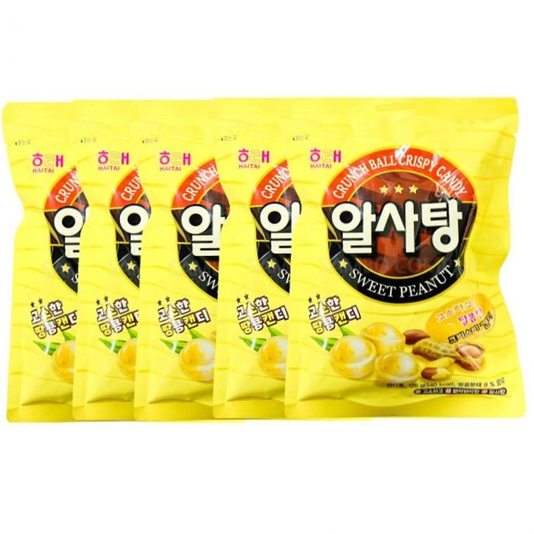 해태 땅콩 알사탕 고소한 맛사탕 5개