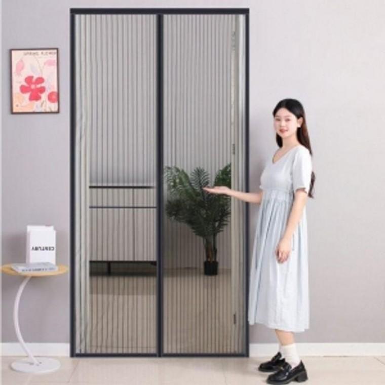 모기안녕여름자석문모기장현관방충망120x210cm