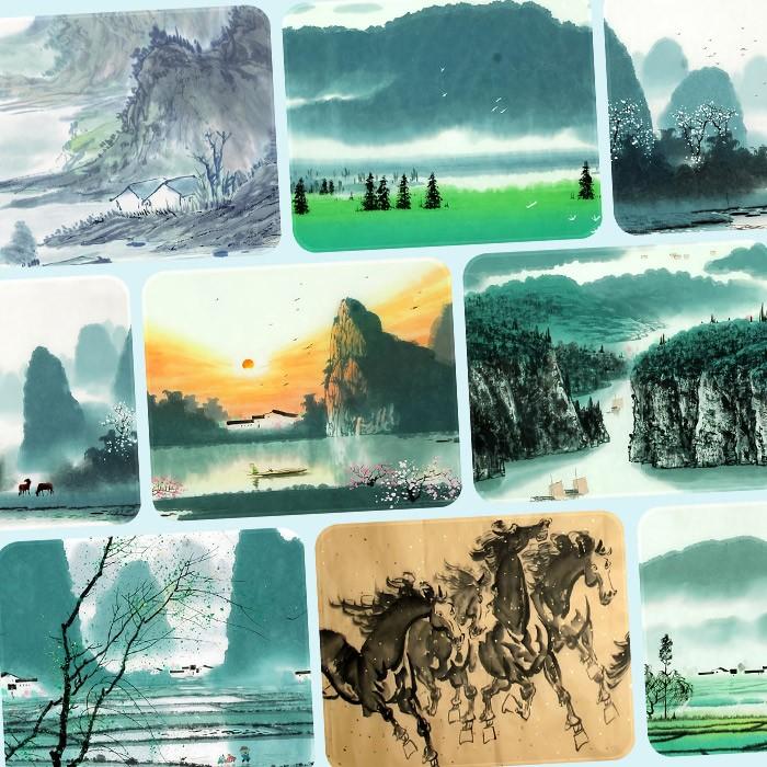 산수화그림 마우스패드 수묵화 MP260