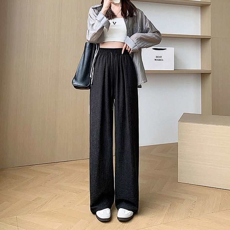 신상 밴딩 와이드팬츠 데일리 여성 보들보들 바지