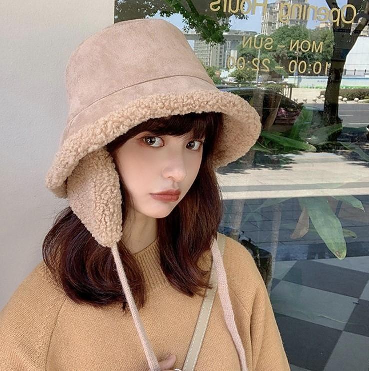 르멜 뽀글이 귀달이 모자 니트모자 양털 털모자 벙거지 버킷햇 챙모자 겨울모자 귀도리 벙거지모자4