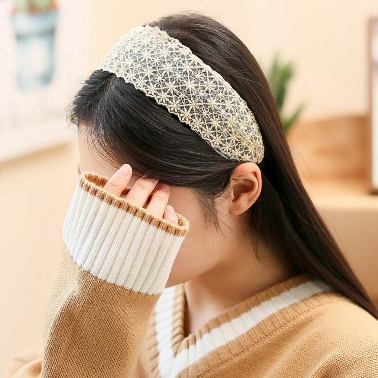 헤어밴드 머리띠 시스루 레이스