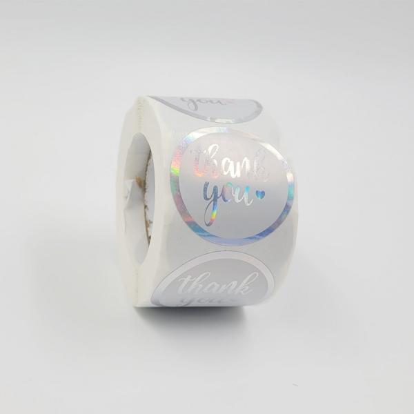 홀로그램 감사 스티커 500장 (3.8cm) G