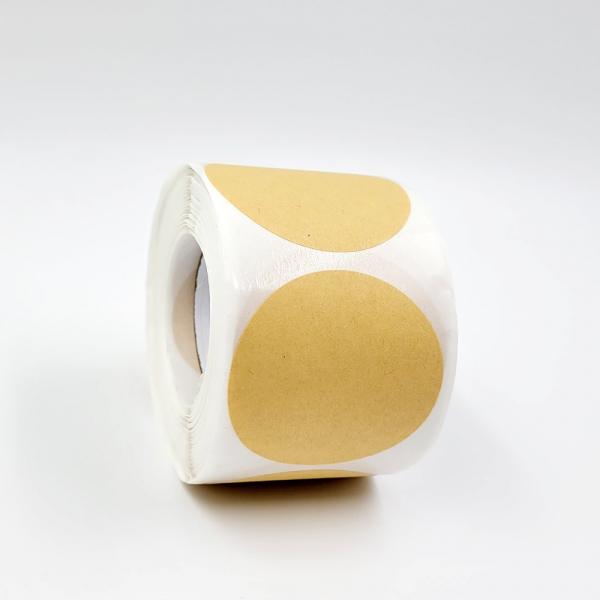 크라프트 원형 라벨 스티커 500장 (5cm) G