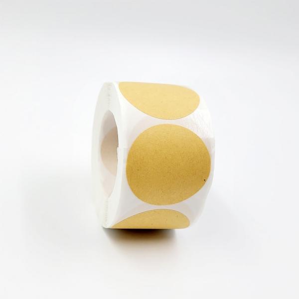 크라프트 원형 라벨 스티커 500장 (3.8cm) G