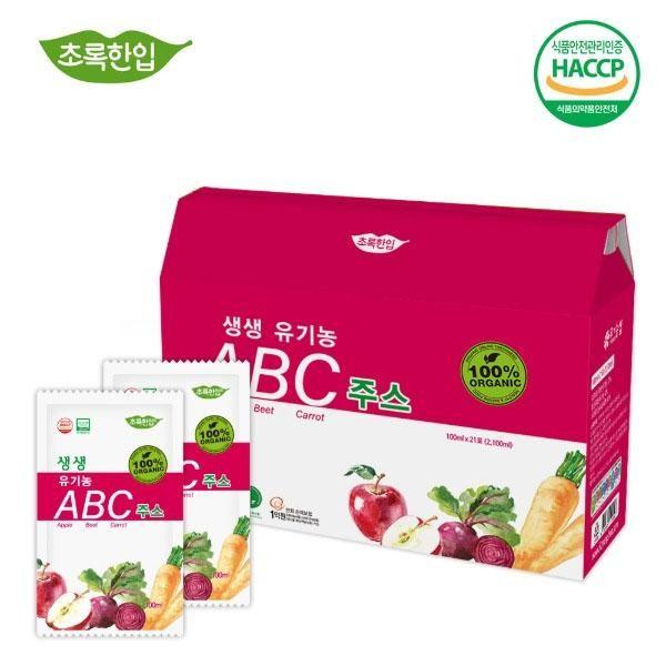 EA 21포 100ml 유기농 ABC주스