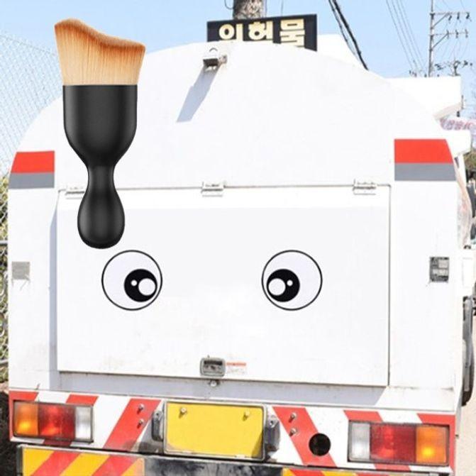 자동차 반사판 스티커 차량 안전 스티커 왕눈이 소 다용도 먼지 브러쉬 세트