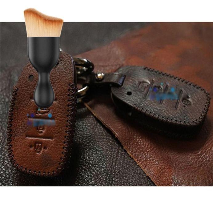 자동차 키케이스 키홀더 스마트키 가죽 커버 홀더 다용도 먼지 브러쉬 세트