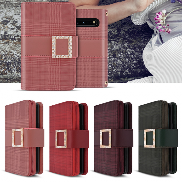세라 지퍼 다이어리 LG G7/G7플러스공용 케이스/카드수납/큐빅/멀피수납/동전지갑/스트랩줄포함