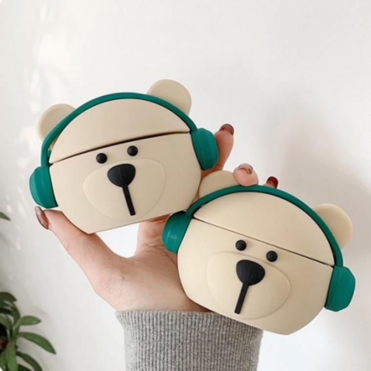 무선 이어폰 에어팟 보호 북극곰 실리콘 케이스