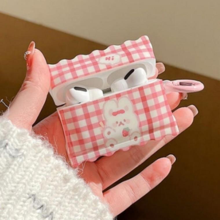귀여운 토끼 버니 캐릭터 무선 에어팟 케이스
