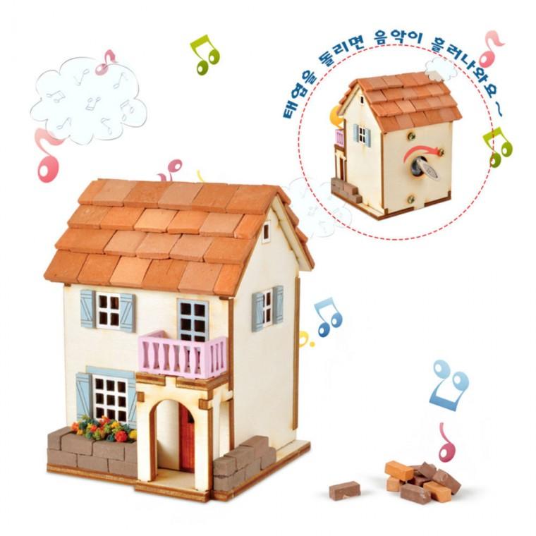 영공방 오르골만들기 DIY 태엽 오르골 몽마르뜨 집 만들기 (YM950)