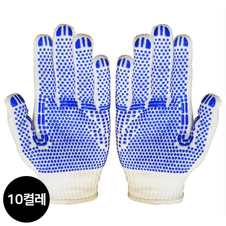 GUARDMAN 도트 면장갑 47g (10개입) 목장갑 작업 안전장갑