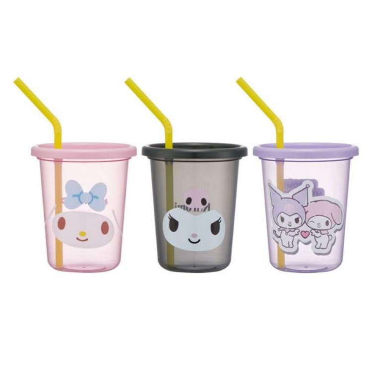 스케이터 마이멜로디  스트로 텀블러 3P세트 320ml 빨대컵 빨대물통
