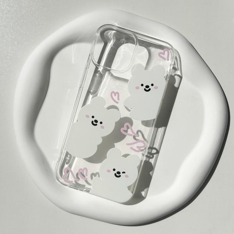 스마일 곰 아이폰16케이스 실리콘 젤리 갤럭시 S22 S23 24 25 노트20 울트라