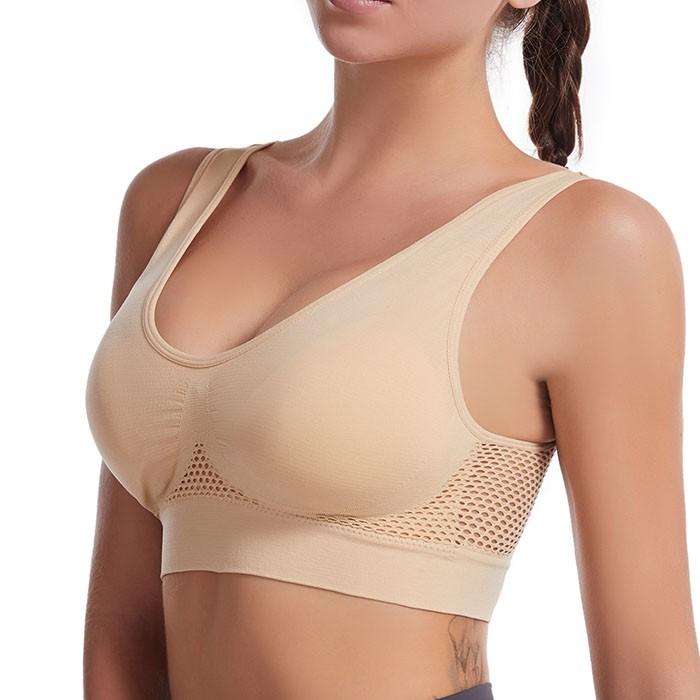 S-6XL [가슴패드추가증정] 빅사이즈 스포츠브라 하이서포트 노와이어 브라렛 심리스 브래지어 홈트