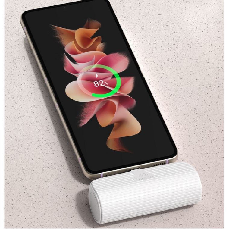 언제 어디서나 스마트폰충전기 5000mAh 보조배터리 도킹형 간편휴대 간단충전 갤럭시 S23FE 점프3 M44