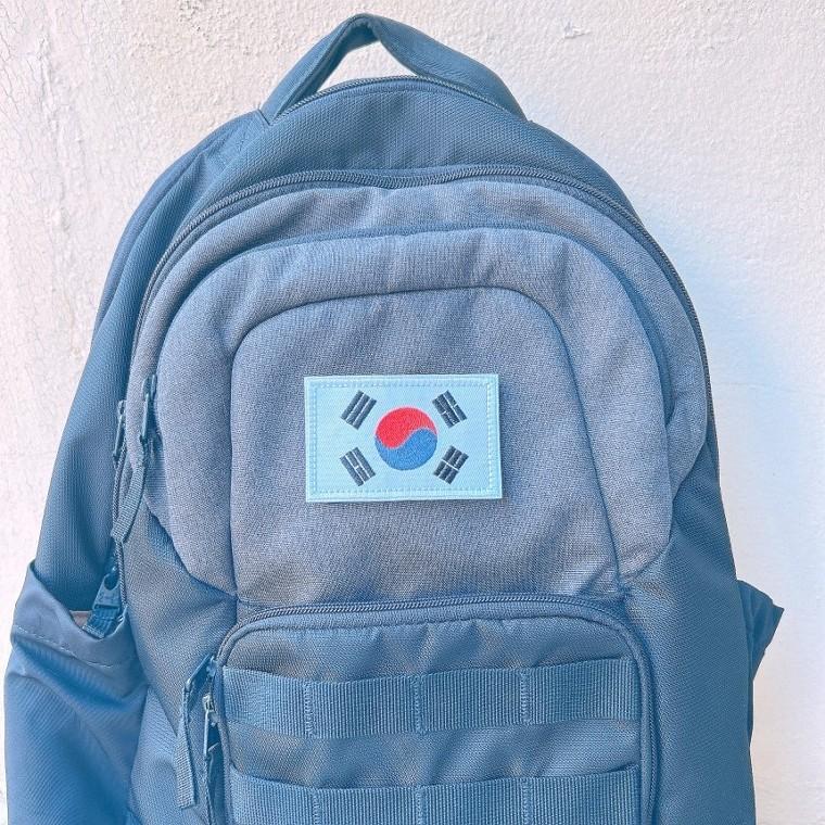 8×5 태극기 자수패치 벨크로 와펜