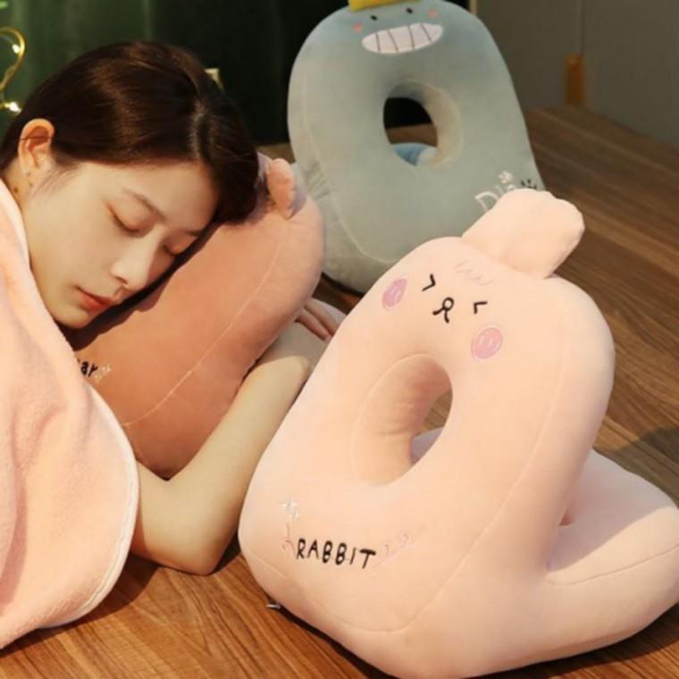 사무실 책상 낮잠 베개 엎드려 자는 얼굴 쿠션 배게