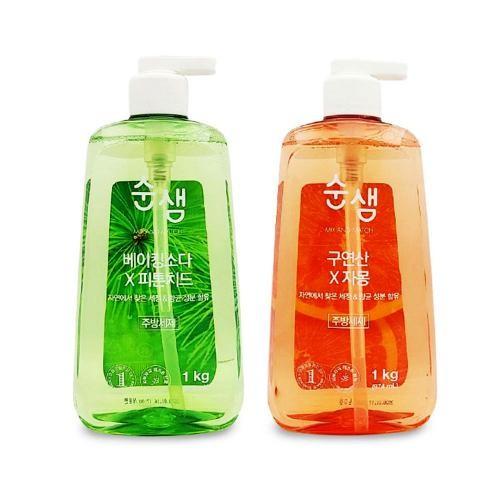 순샘 1kg 주방세제 베이킹소다 피톤치드 구연산 자몽 주방 세제