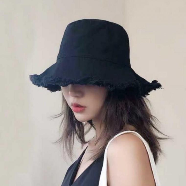 여성 데일리 여행 나들이 빈티지 버킷햇 벙거지 모자