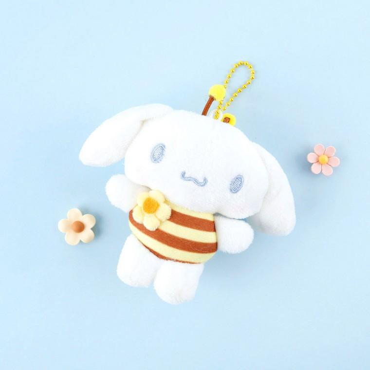 시나모롤 꿀벌 가방고리 8cm