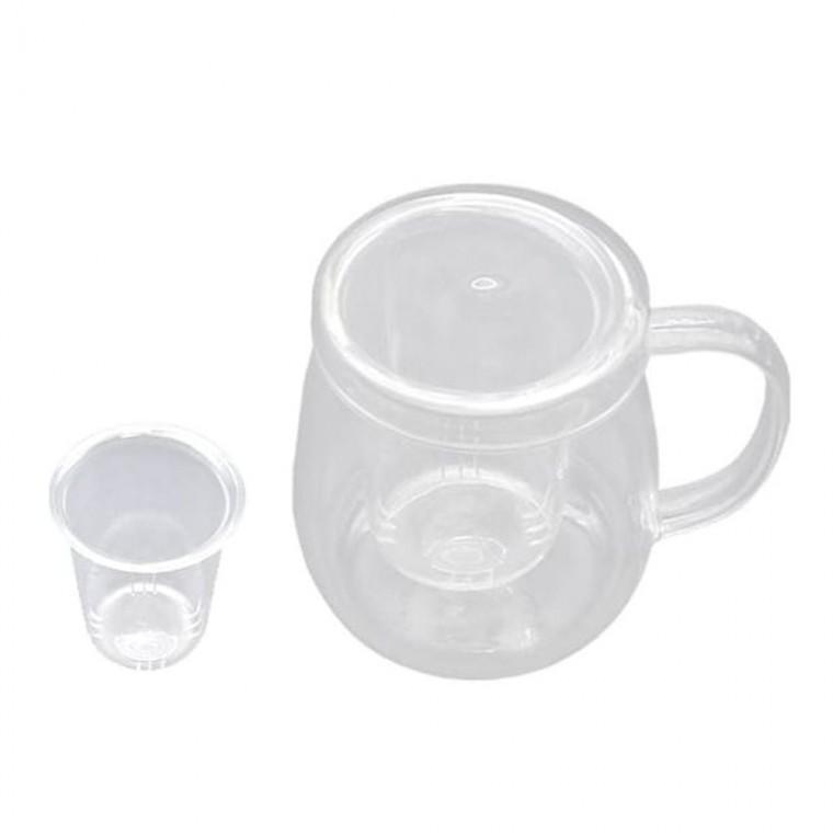 물컵 유리컵 티머그 400ml 러브앤코리아 머그컵 차망
