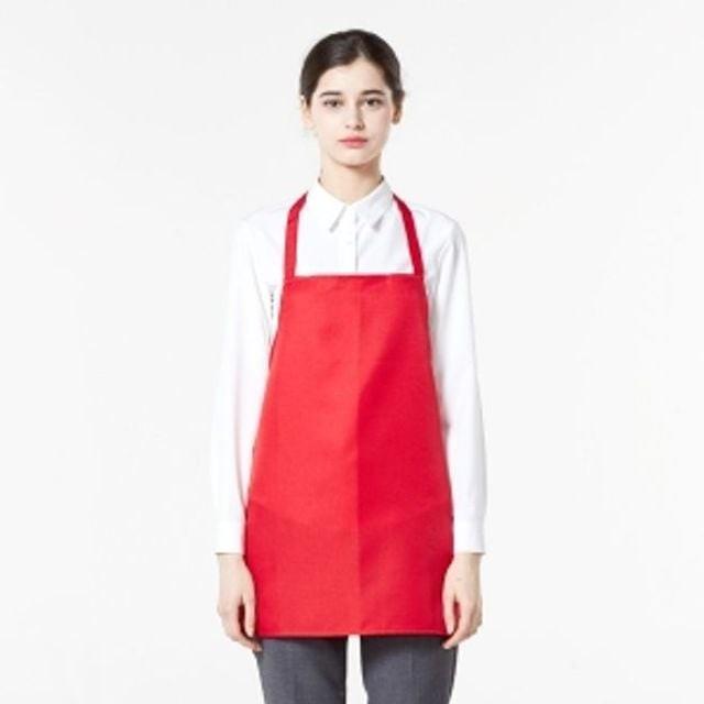 요리 주방 미술 공방 쉐프 화방 손님용 앞치마 레드